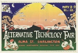 Artist: ARBUZ, Mark | Title: Alternative technology fair. | Date: 1976 | Technique: screenprint, printed in colour, from two stencils