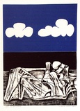 Artist: b'Rose, David.' | Title: b'Beach game' | Date: 1968 | Technique: b'printed in colour from two blocks'