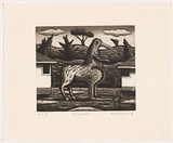 Artist: b'Mombassa, Reg.' | Title: b'Kengarewe' | Date: 2006 | Technique: b'etching and aquatint, printed in sepia ink, from one plate'
