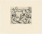 Artist: Furlonger, Joe. | Title: Bathers | Date: 1989 | Technique: etching, sugarlift and aquatint, printed in black, from one plate