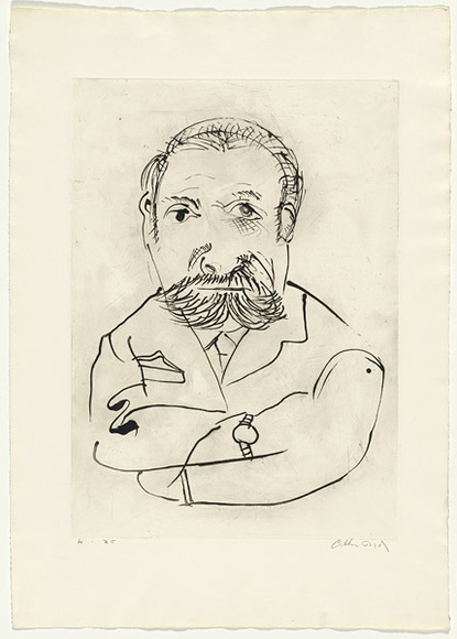 Artist: b'BOYD, Arthur' | Title: b'Portrait of Albert Tucker [1].' | Date: 1968-69 | Technique: b'etching and drypoint, printed in black ink, from one plate' | Copyright: b'Reproduced with permission of Bundanon Trust'