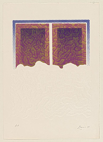 Artist: b'EWINS, Rod' | Title: b'(Brain coral).' | Date: 1977, July | Technique: b'screenprint and embossing'