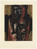 Artist: b'Adams, Tate.' | Title: b'Maurya.' | Date: 1962 | Technique: b'linocut, printed in colour, from four blocks'
