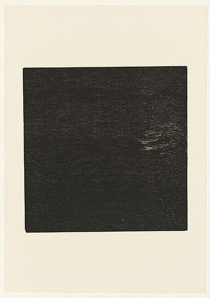 Artist: b'Nixon, John.' | Title: b'Self-portrait III (Non-objective composition)' | Date: 1988 | Technique: b'woodcut, printed in brown ink, from one plywood block'