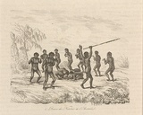 Title: bDanse des naturels de l'Australie [Dance of natives of Australia] | Date: 1835 | Technique: b'engraving, printed in black ink, from one steel plate'