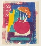 Title: [Still life] | Technique: linocut, printed in colour, from multiple blocks