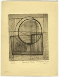 Artist: Cilento, Margaret. | Title: Sound of a shell. | Date: 1947 | Technique: etching, aquatint, softground printed in black ink, from two  plates,