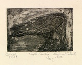 Artist: b'Cilento, Margaret.' | Title: b'Eagle feeding.' | Date: 1950 | Technique: b'etching and aquatint, printed in black ink, from one plate'