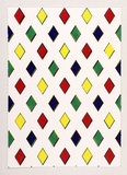 Artist: b'Poliness, Kerrie.' | Title: b'Pattern of diamonds.' | Date: 1992 | Technique: b'screenprint, printed in colour, from three stencils'