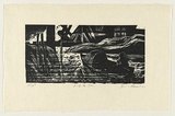 Artist: b'AMOR, Rick' | Title: b'Out to sea.' | Date: 1990 | Technique: b'woodcut, printed in black ink, from one block'