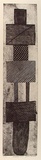 Artist: Murray, Janice. | Title: Pukumani pole | Date: 1996, July | Technique: etching, printed in black ink, from one plate | Copyright: © Janice Murray and Jilamara Arts + Craft