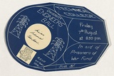 Artist: UNKNOWN | Title: Invitation to Engineer's Ball | Date: c.1944 | Technique: blue-print