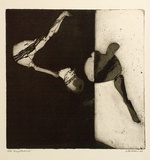 Artist: b'BALDESSIN, George' | Title: b'Weightlessness.' | Date: 1964 | Technique: b'etching and aquatint, printed in black ink, from one plate'