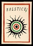 Artist: SCRIVENER, Julian | Title: Soltice (Exhibition catalogue) drawn, cut, printed and bound by hand at Printworks, Salamanca. | Technique: screenprint, printed in colour, from three stencils