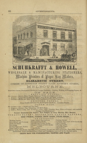 Title: Schuhkrafft & Hovell.