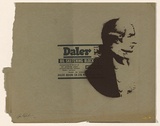 Artist: b'NUROK,' | Title: b'Not titled [captain cook on envelope].' | Date: 2003 | Technique: b'stencil, printed in brown ink, from one stencil'