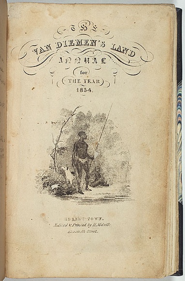 Title: [title page] The Van Diemen's Land annual for the year 1834. | Date: 1834 | Technique: engraving, printed in black ink, from one plate