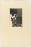 Title: Performers with audience | Date: 1967 | Technique: etching and aquatint, printed in black ink, from one plate