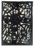 Artist: b'Kemp, Roger.' | Title: b'Cruciform' | Date: 1965 | Technique: b'lithograph, printed in colour, from three zinc plates; hand-coloured with synthetic polymer paint'