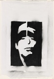 Artist: Optic. | Title: DJ Krush. | Date: 2004 | Technique: stencil, printed in black ink, from one stencil