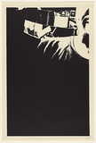 Artist: EARTHWORKS POSTER COLLECTIVE | Title: Sydney University Art Workshop (2 of a series of 4 poster panels). | Date: 1975 | Technique: screenprint, printed in black ink, from one stencil