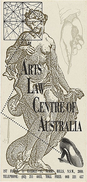 Artist: b'FILM AUSTRALIA' | Title: b'leaflet: Arts Law Centre of Australia' | Date: c.1985 | Technique: b'offset-lithograph, printed in colour, from multiple plates'