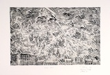 Artist: b'COLEING, Tony' | Title: b'Brain storm.' | Date: 1984 | Technique: b'etching and aquatint, printed in black ink, from one plate'