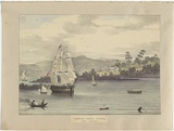 Artist: EARLE, Augustus | Title: View of Point Piper, Port Jackson. | Date: 1830 | Technique: lithograph, printed in black ink, from one stone; hand-coloured