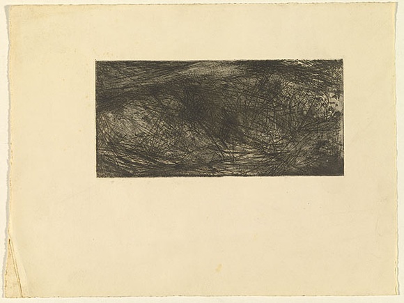 Artist: b'Halpern, Stacha.' | Title: b'not titled [Abstraction]' | Date: (1958) | Technique: b'etching, printed in black ink, from one plate'