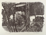 Artist: Laspargis, Paul. | Title: The verandah | Date: 1986, July | Technique: lithograph, printed in black ink, from one stone