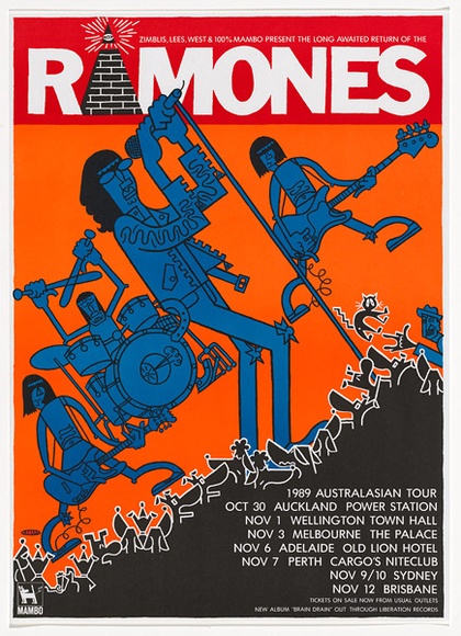 Artist: b'Mambo.' | Title: b'Ramones' | Date: 1989 | Technique: b'offset-lithograph, printed in colour, from multiple plates'