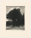 Title: Entrance to the gardens. | Date: 2006 | Technique: etching, printed in black ink, from one plate