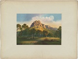 Artist: Chevalier, Nicholas. | Title: Mount Sturgeon, Western district | Date: 1864 | Technique: lithograph, printed in colour, from multiple stones