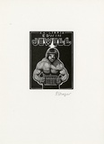 Artist: b'Frazer, David.' | Title: b'Edwin Jewell' | Date: c.2001 | Technique: b'wood-engraving, printed in black in, from one block'