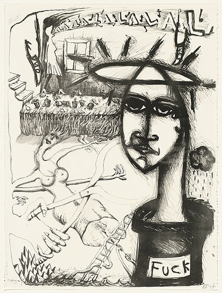 Title: b'L la la la la la l' | Date: 1996 | Technique: b'lithograph, printed in black ink, from one stone [or plate]'