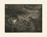 Title: b'Uh oh' | Date: 1990 | Technique: b'etching, printed in black ink with plate-tone, from one plate'