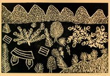 Artist: Petyarre, Gloria. | Title: not titled [No.20] | Date: 1990 | Technique: woodcut, printed in black ink, from one block