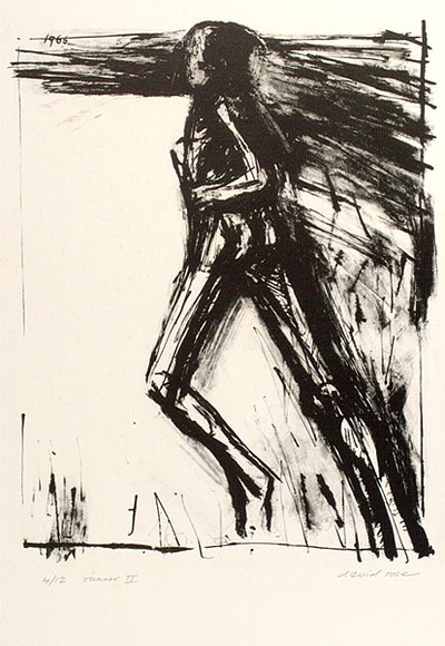 Artist: b'Rose, David.' | Title: b'Runner II' | Date: 1966 | Technique: b'lithograph, printed in black ink, from one stone'