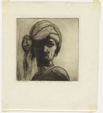 Artist: Dyson, Will. | Title: Almost Sheik! | Date: 1928 | Technique: etching, printed in warm black ink with plate-tone, from one plate