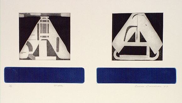 Artist: b'Davidson, Diana.' | Title: b'Moths.' | Date: 1977 | Technique: b'etching and aquatint, printed in colour, from four plates'