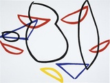 Artist: b'Rooney, Robert.' | Title: b'JCV3' | Date: 2002, April - May | Technique: b'lithograph, printed in colour, from four stones [or plates]' | Copyright: b'Courtesy of Tolarno Galleries'