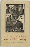 Artist: b'OGILVIE, Helen' | Title: b'Stolne and surreptitious verses.  Melbourne, Melbourne University Press, 1952.' | Date: 1952 | Technique: b'wood-engravings, printed in black ink, each from one block; letterpress text'