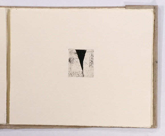 Artist: b'Mann, Gillian.' | Title: b'(Blurred abstract).' | Date: 1981 | Technique: b'etching, printed in black ink, from one plate'