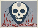 Artist: b'Guppy, Marla.' | Title: b'XXXRecall the Dalkon Shield.' | Date: c.1980 | Technique: b'screenprint, printed in colour, from three stencils'