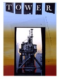 Artist: b'ARNOLD, Raymond' | Title: b'Tower. Unknown engineer function.' | Date: 1984 | Technique: b'screenprint, printed in colour, from four stencils'