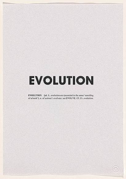 Artist: VARIOUS, Staff and students from the Queensland College of Art Print | Title: Evolution. | Date: 1992 | Technique: various
