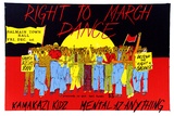 Artist: Bogart, Bridget. | Title: Right to march dance. | Date: 1978 | Technique: screenprint, printed in colour, from multiple stencils