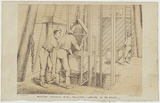 Artist: b'Hamel, Julius.' | Title: b'Western Freehold Mine, Ballarat. Landing at the brace.' | Date: 1867 | Technique: b'lithograph, printed in colour, from two stones'