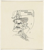 Artist: O'Harris, Pixie | Title: Bookplate: Terence Michael Clune | Date: (1930s) | Technique: lineblock