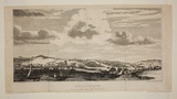 Title: b'Melbourne from the south side of the Yarra Yarra' | Date: 1839 | Technique: b'engraving, printed in black ink, from one copper plate'